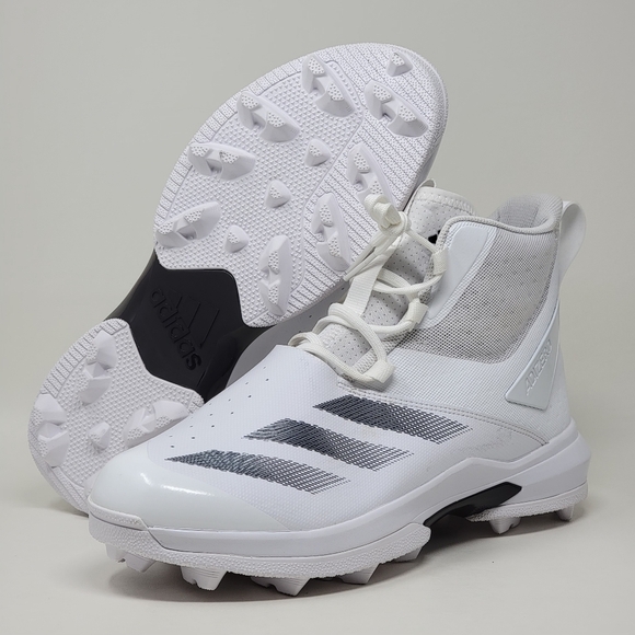 adidas ADIZERO Chaos To Turf Football Cleats Lineman White IH0566 Size 12 New - Picture 1 of 10